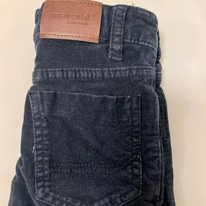 Mayoral 2T Super Fine Corduroy Pant. Dark blue with a slight grey tint